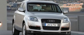 Audi Q7 – автомобиль и испытательный стенд